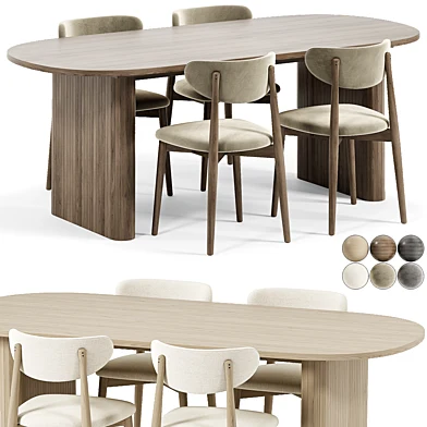 Torvall Chair, Lois Dining Table by Divan