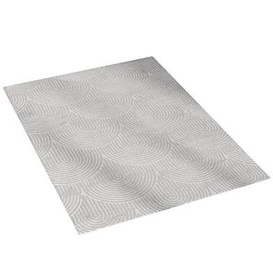 Art Deco Silver Grey Rug