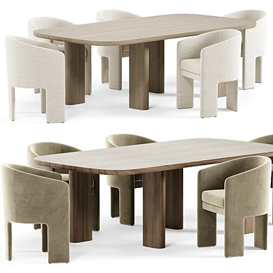 Florin Chair, Bivon Dining Table