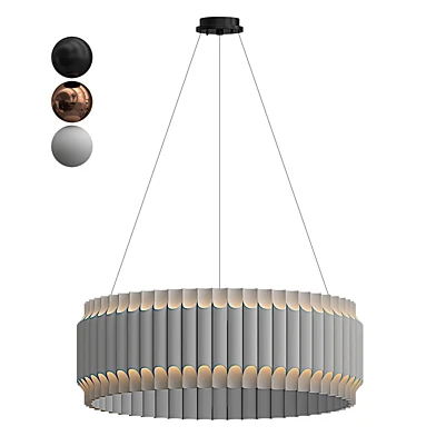 Galliano Round Suspension Light by Delightfull White