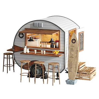 Coffee Foodtruck trailer set 6