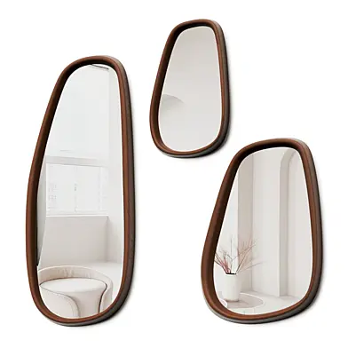 CB2 Kalle Wood Wall Mirror