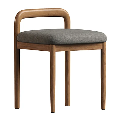 Natural Beech Wood Makeup Stool