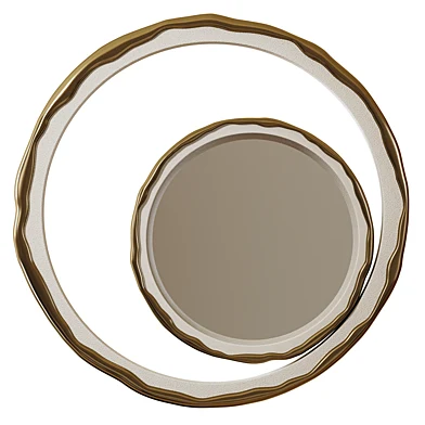 Shagreen Mirror with a Bronze-Patina Brass Frame by R&Y Augousti
