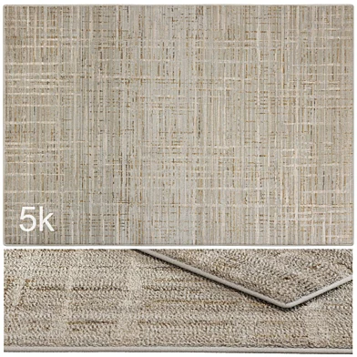Carpet set 3199 - Wool Rug Polyester Pile / 5k
