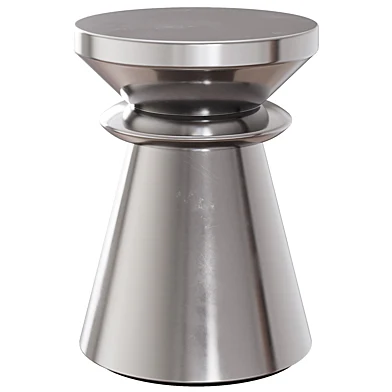 Round aluminium garden side table By AMPM