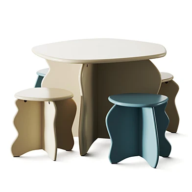 Ferm Living Slope Kids Table and Stool