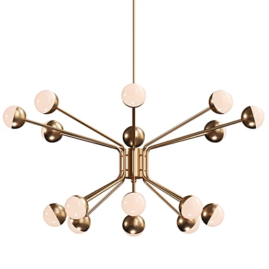 Possini Euro Aries 30 W Soft Gold 16-Light LED Chandelier