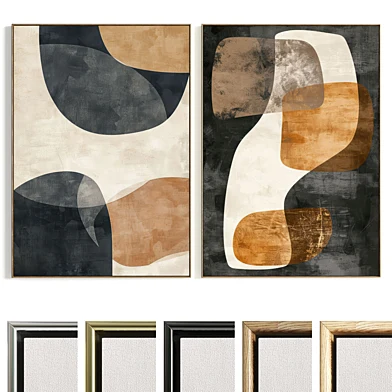 Plaster Two Photo Frame B-705