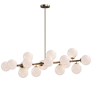 Glass Globes Linear Chandelier