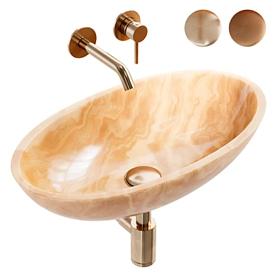 Раковина Anna из оникса Honey Onyx
