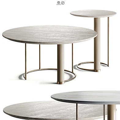 Rugiano OPALE Metal Coffee Table