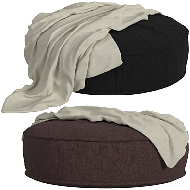 Floor Pouf Round - Canvas
