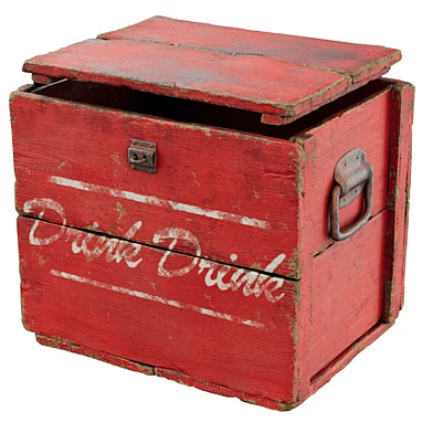 Old wooden crate box