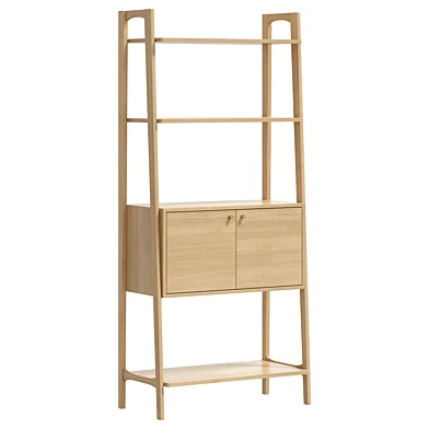 Стеллаж Krossa 31.5" Shelving Unit with Storage - Walnut and White Oak