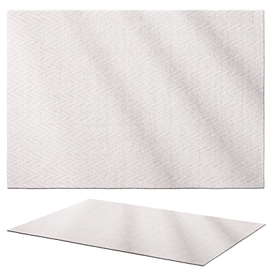Amalfi - Light Beige / White Rug