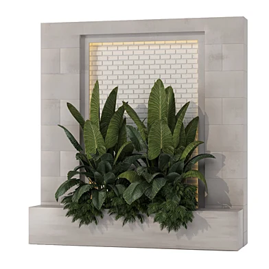 Plants on Decorative Wall 190