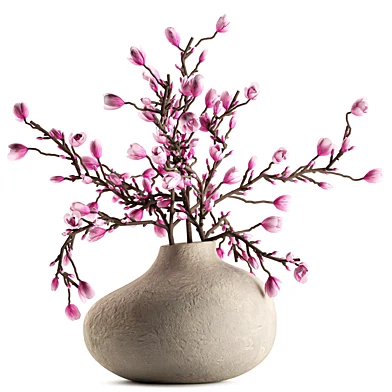 Bouquet of Flowers Branches in Vase 41