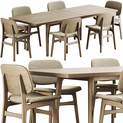 Design Within Reach Soborg Dining Chair 220x85cm