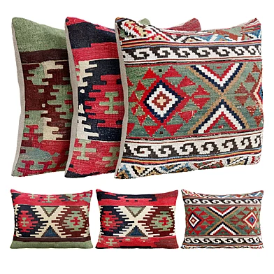 Caucasian Kilim Accent Pillow Set 1