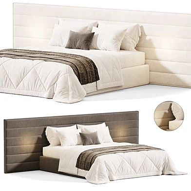 Bed with soft panels