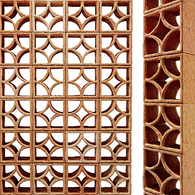Lattice brick panel