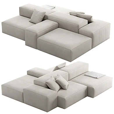 Butter Fabric Sofa