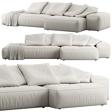 Butter Fabric Lounge Sofa
