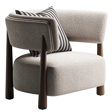 Dolores Stone Cream Fabric Occasional Chair