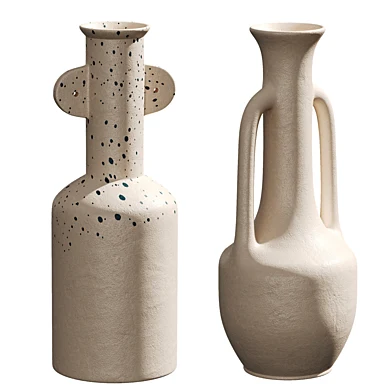 Japandi Cream White Vase 02