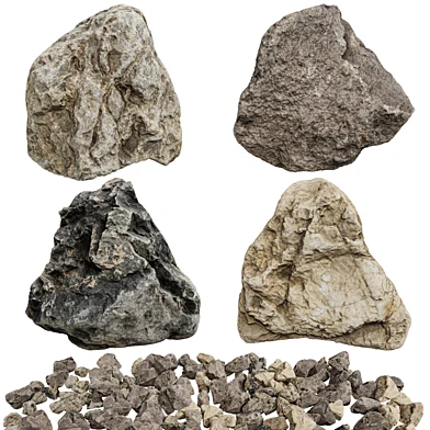 3D Scanned Stone 05 - 4K Photogrammetry Model