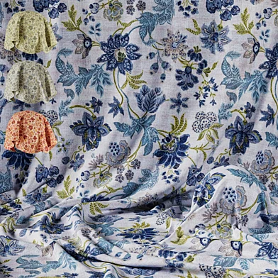 Classic-Floral-Fabric-PBR Material-Collection Vol1