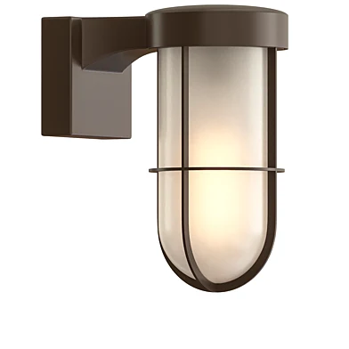 Satin glass outdoor wall lamp