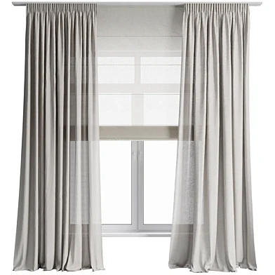 Curtains with roller blinds 44 HBH corona