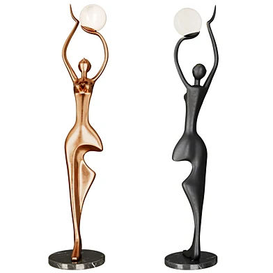 Yoga Sculpture Figure Floor Lamp(korewolamp)
