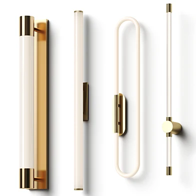 Wall tube glass lamps