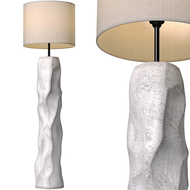 Напольная лампа с гипсовым основанием Design Sculptural Scandinavian Floor Lamp