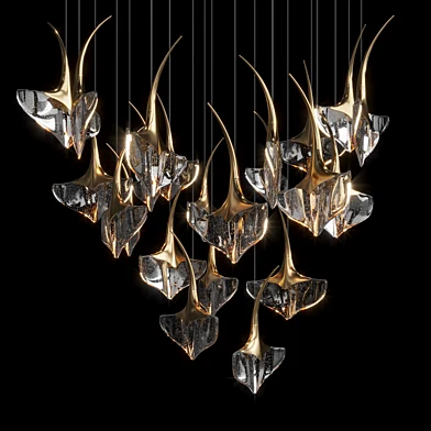Световая композиция — скат, манта, Vargov®Design - LC0522