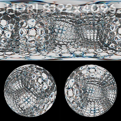 HDRI туннель из стеклянных сфер