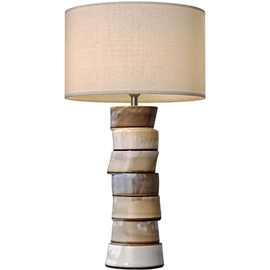 Настольная лампа в деревенском стиле Scandinavian Stacked Horn Table Lamp