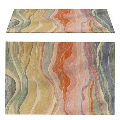 Marble Multicolored Wool Carpet