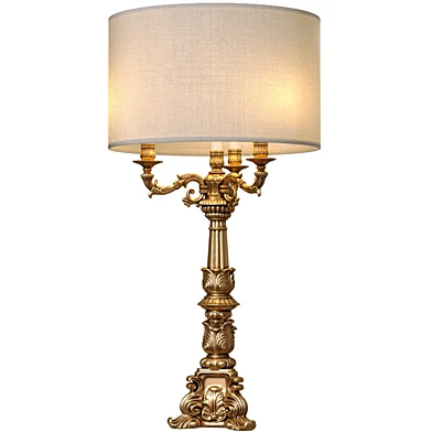 Настольная лампа в классическом стиле JONATHAN Gold Сlassic table lamp