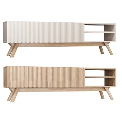 TV stand Japandi style