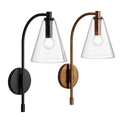 Lisse Seeded glass shade Wall Sconce Light