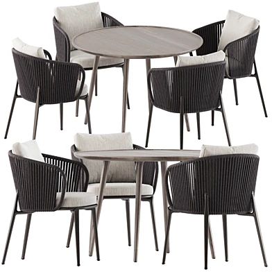 Marina chairs by Poliform and Accent Table by Materdesign