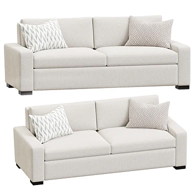 Remington Luxury King Sleeper Sofa in Wiley Parchment