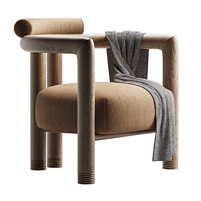 Porto Wood Frame Accent Chair