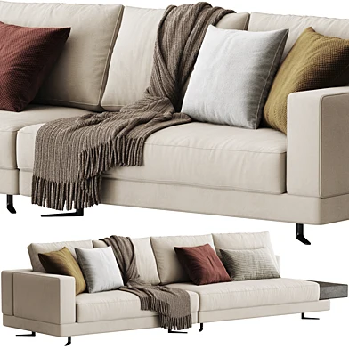 Minotti White Sofa BE12