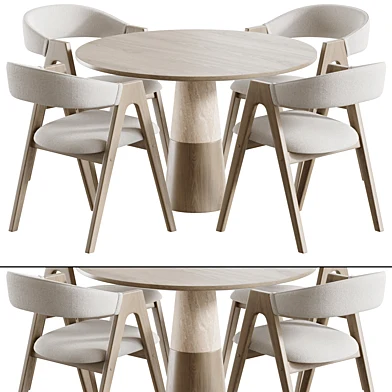 Vex Marble Table and Deephouse Dublin chair