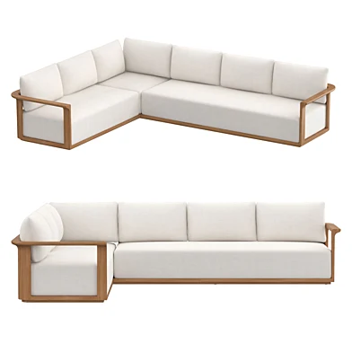 Lagos Teak Left-Arm L-Sectional